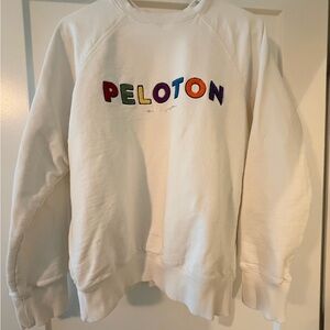 Peloton Spiritual Gangster Women's Off-White Crew Neck Sweater